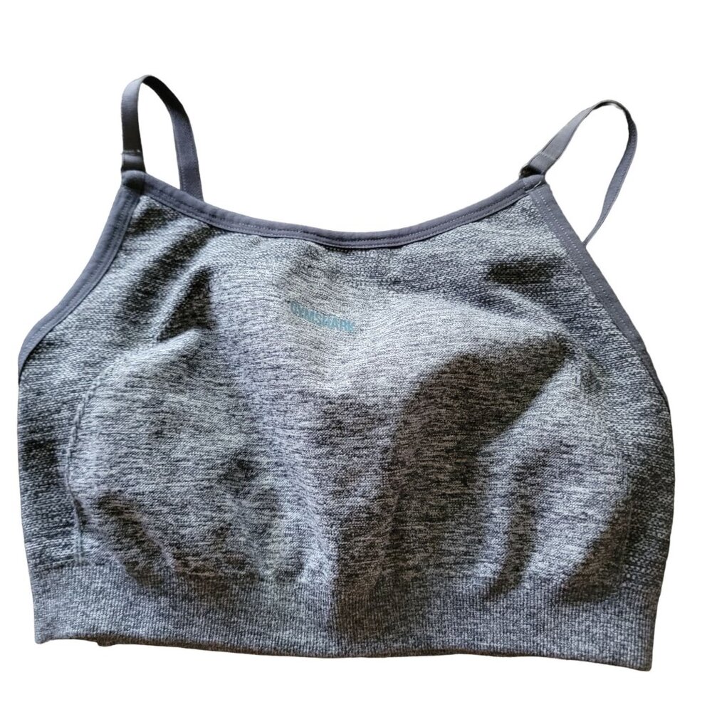 Gymshark Womens Sport Bra Medium Support Grey Marl S